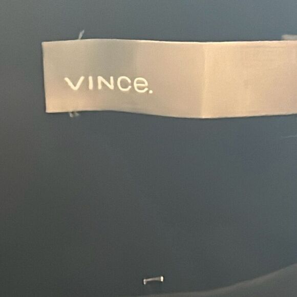 Vince Women's Size 12 Flat Front Dress Pants Solid Black Slacks Office Classic - Picture 3 of 9